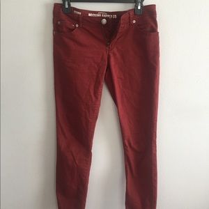 Colored skinny jeans